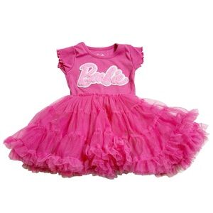 Barbie Girls Graphic Tiered Tutu Dress size 12M